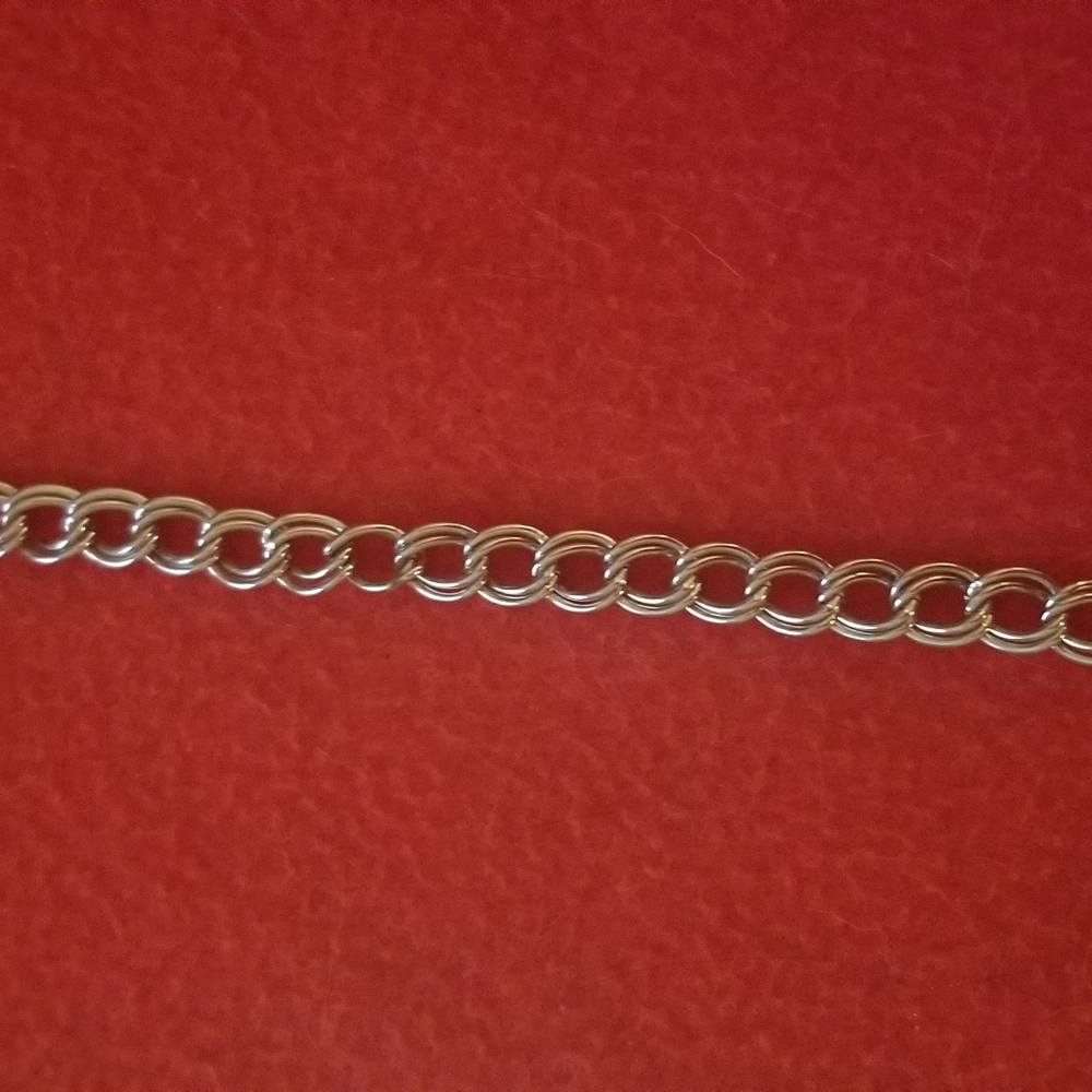 Silver charm bracelet